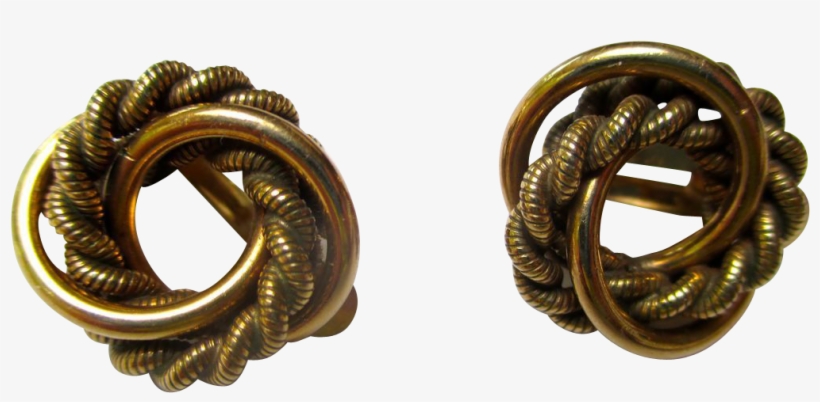 Gold Filled Double Circle - Earrings, transparent png #9170414