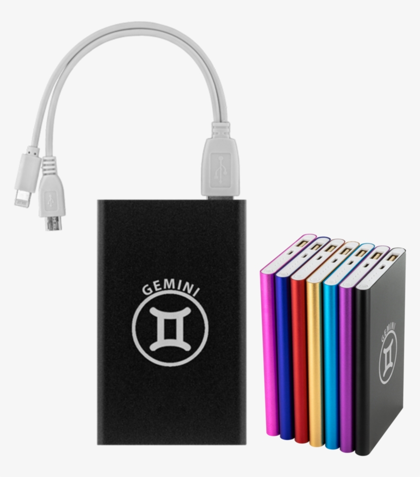 Gemini Symbol Power Bank - Battery Charger, transparent png #9170450