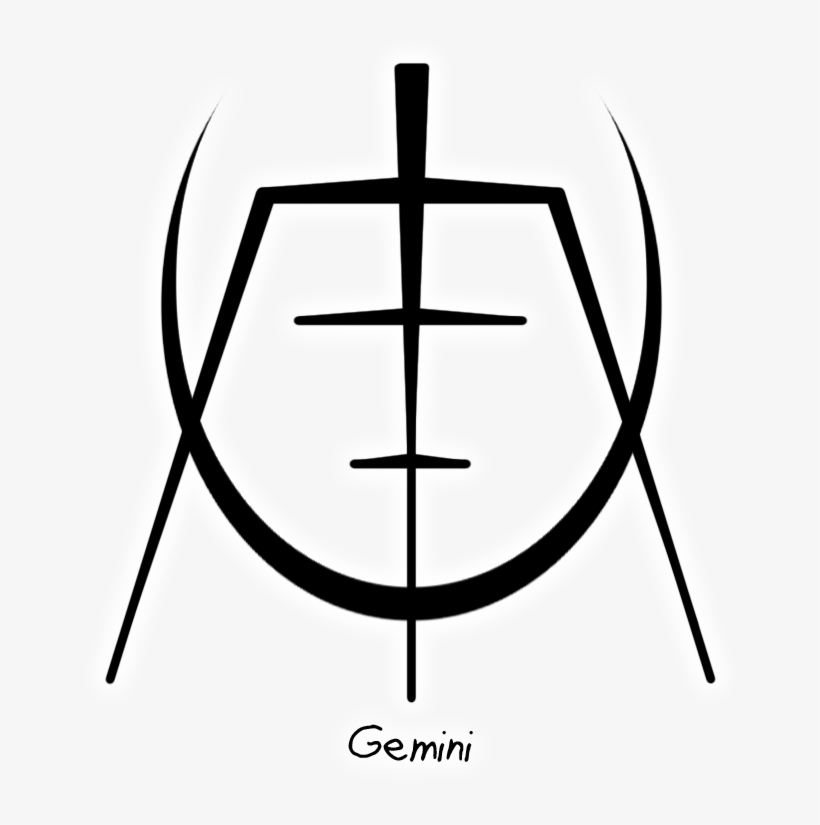 “gemini” Zodiac Sigil Requested By Anonymous - Gemini Sigil, transparent png #9170577