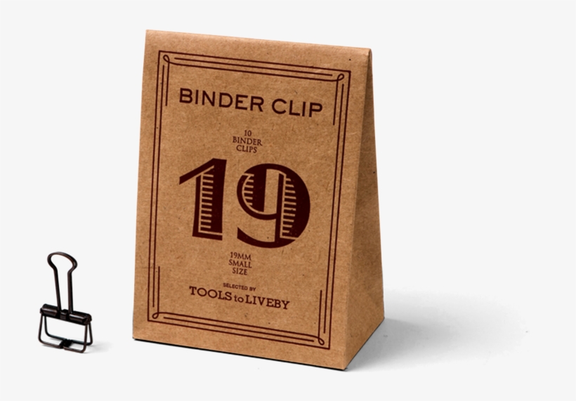 19 Binder Clips - Box, transparent png #9170729