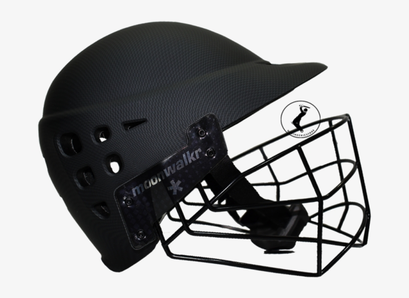 Moonwalkr Mind Cricket Helmet, Black Face Mask Free Transparent PNG