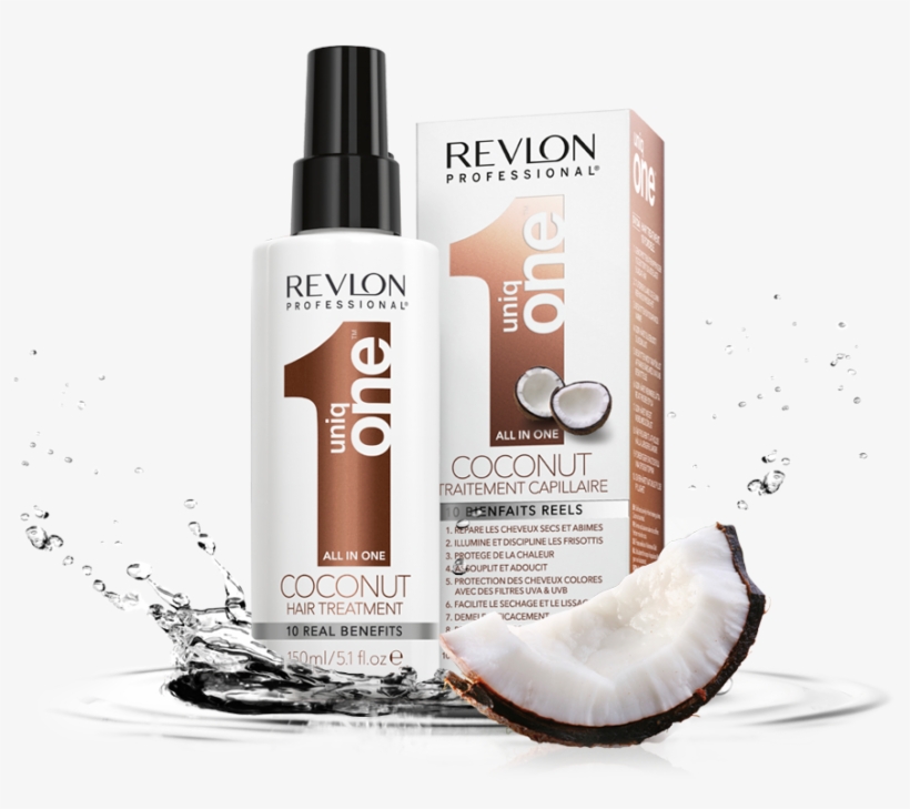 Revlon Uniq-one Coconut Hair Treatment - Revlon Uniq One Coconut Hair Treatment, transparent png #9171419
