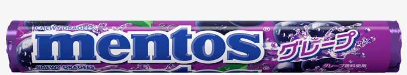 Mentos Chewy Mint Grape Roll - Mentos, transparent png #9171868
