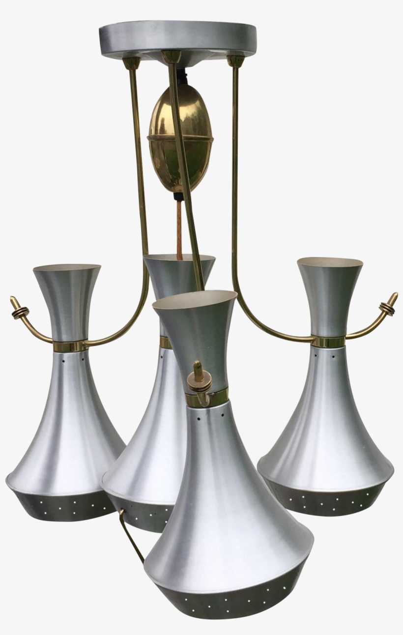 S Brass Chandelier Chairish - Chandelier, transparent png #9172859