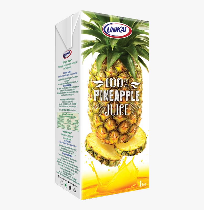 1l Juice Pineapple800 - Unikai, transparent png #9174147