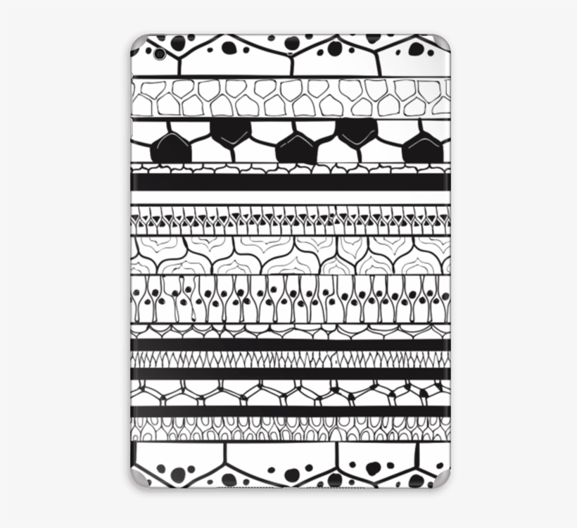 Black Stripes Skin Ipad Air - Cartoon, transparent png #9174232