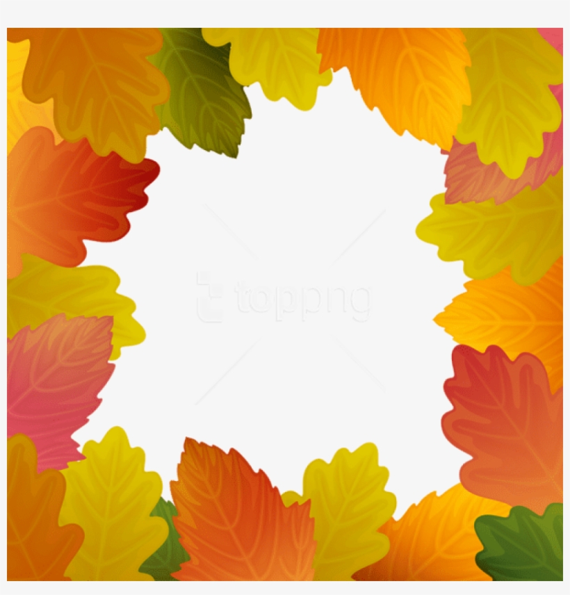 Free Png Download Autumn Leaves Frame Border Clipart - Floral Design, transparent png #9174322