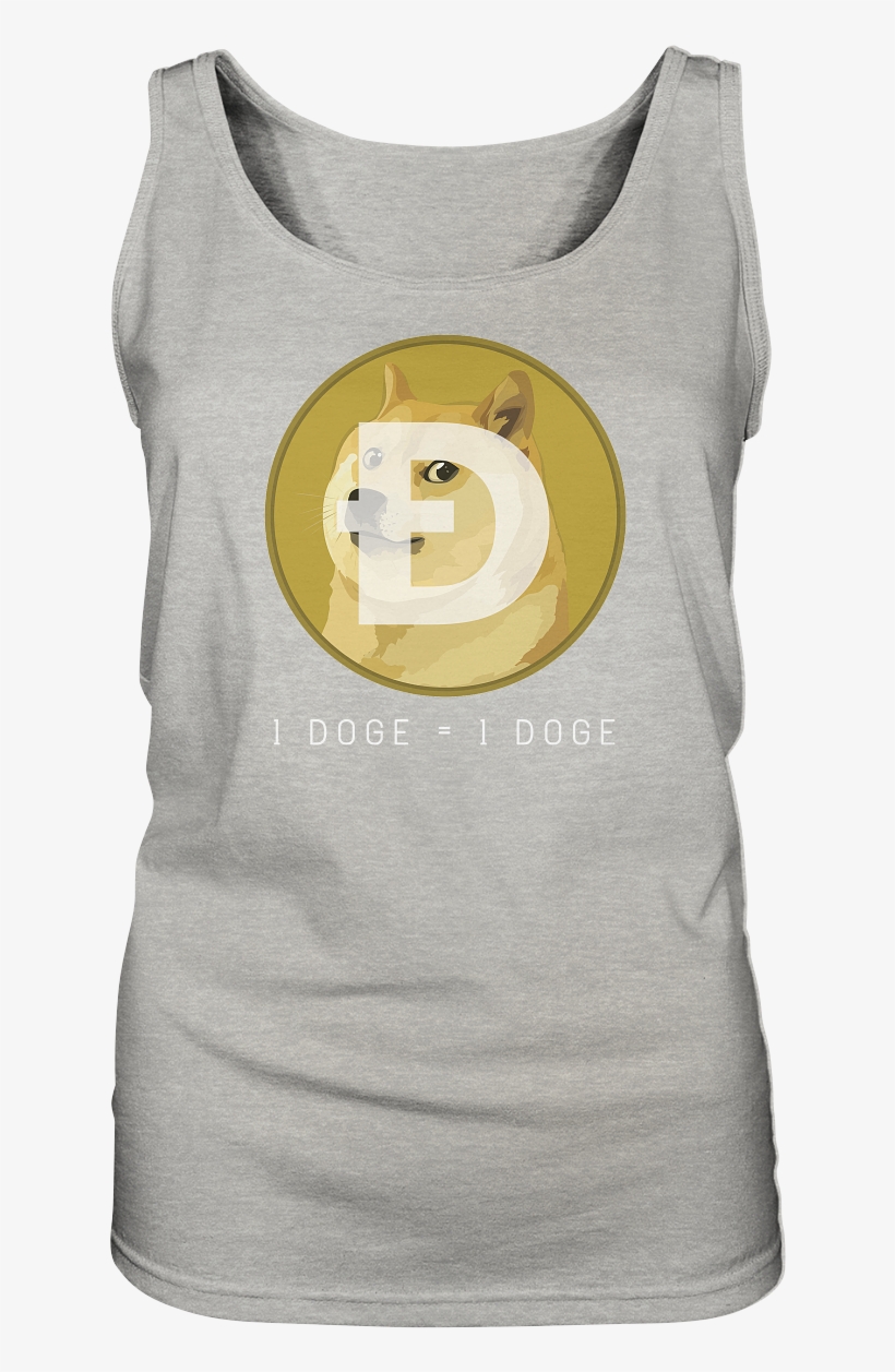 1 Doge = 1 Doge Ladies Tank-top - Punxsutawney Phil, transparent png #9174476