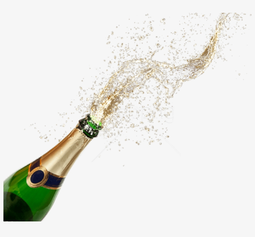 Free Png Download Sparkling Wine From A Bottle Png - Champagne Png, transparent png #9174479