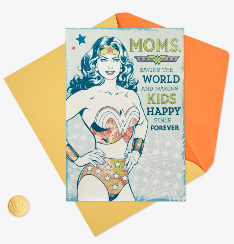Dc Comics™ Wonder Woman™ Easter Card With Magnet For - Illustration, transparent png #9174868