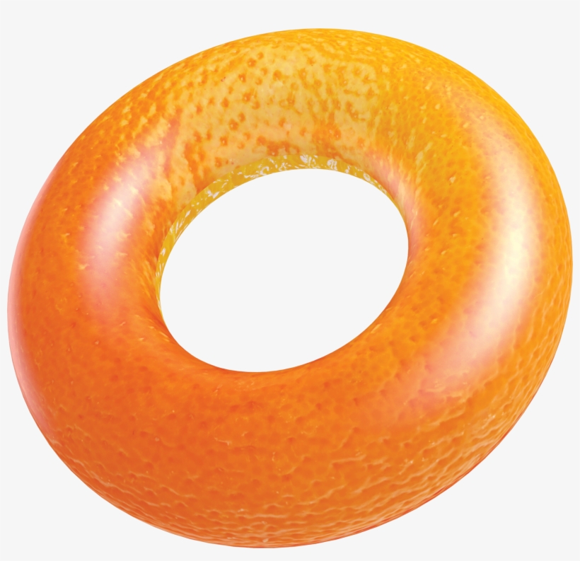 Orange Beach & Pool Tube - Inflatable, transparent png #9174966