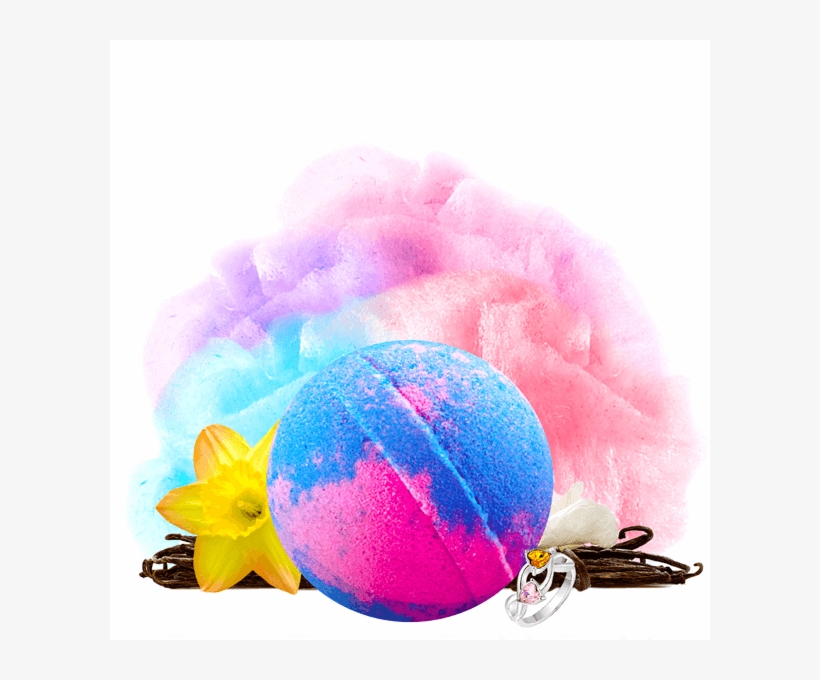 Cotton Candy Single Jewelry Bath Bomb Jewelry Candles® - Bath Bomb, transparent png #9174968