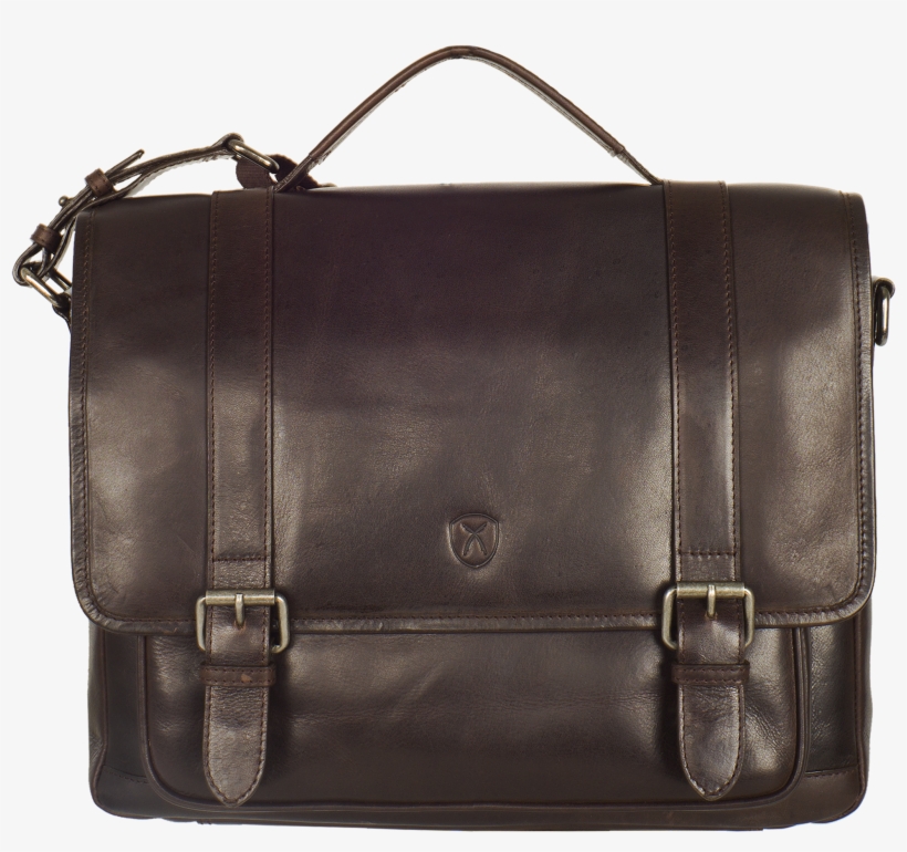 Conference Case Briefcase 15 Inch Leather Brown - Handbag, transparent png #9174980