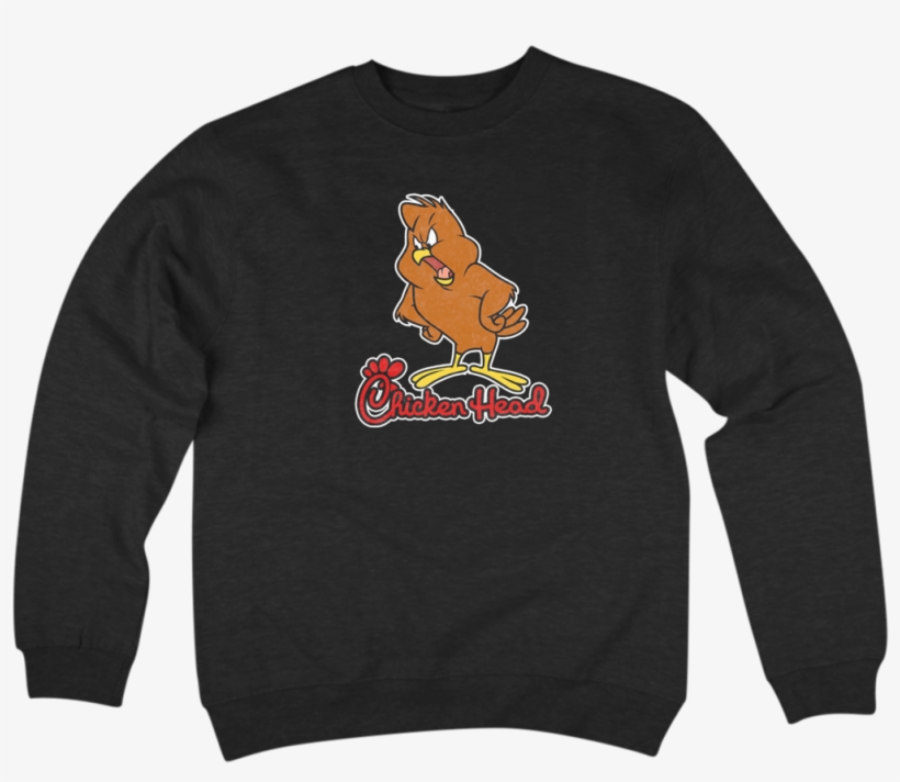 'chicken Head' Crewneck Sweatshirt Hutchla - Crew Neck, transparent png #9175285