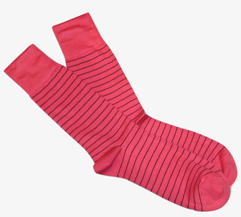 Pink And Black - Sock, transparent png #9176346