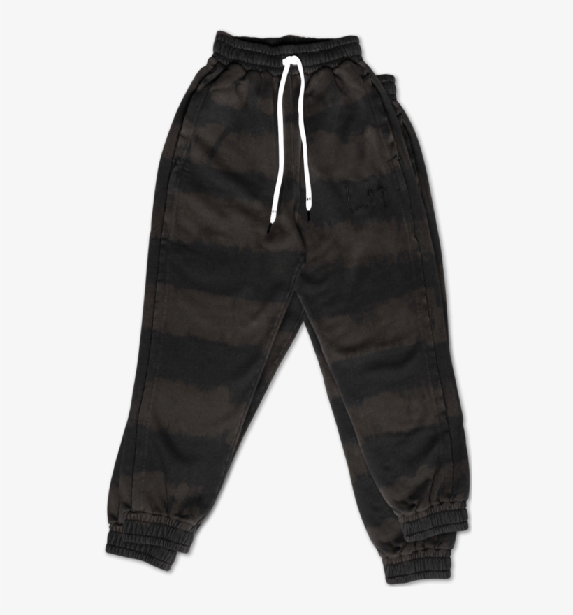 Bleach Striped Joggers - Pocket, transparent png #9176381
