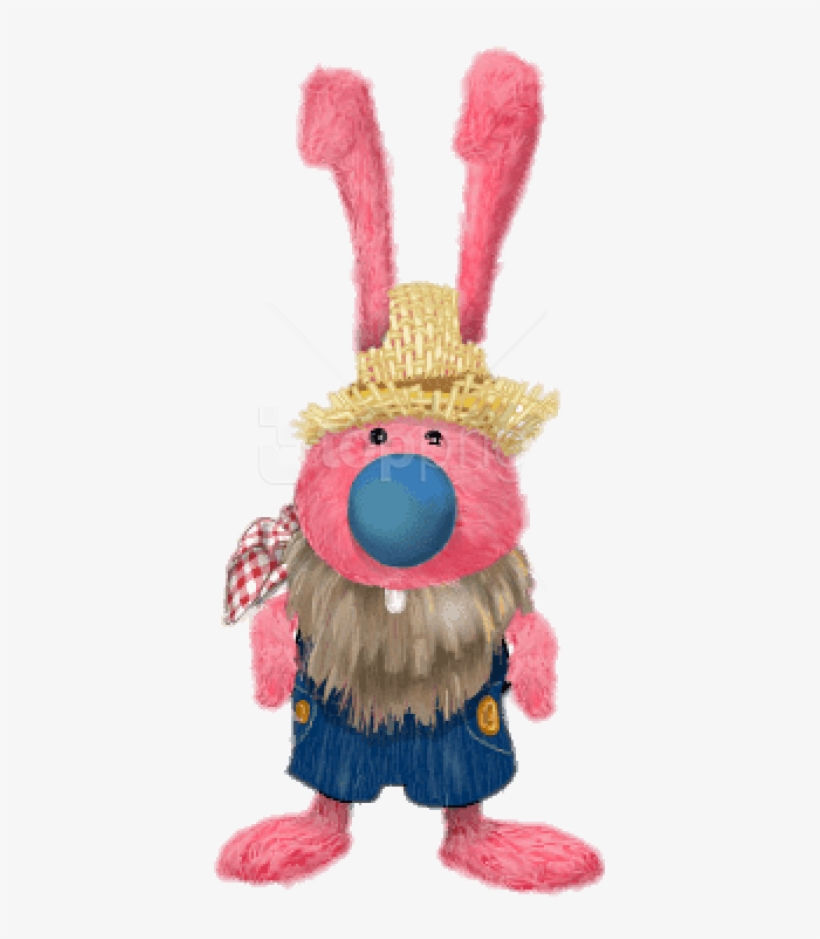 Free Png Download Bunnytown Farmer Bunny Clipart Png - Stuffed Toy, transparent png #9176944