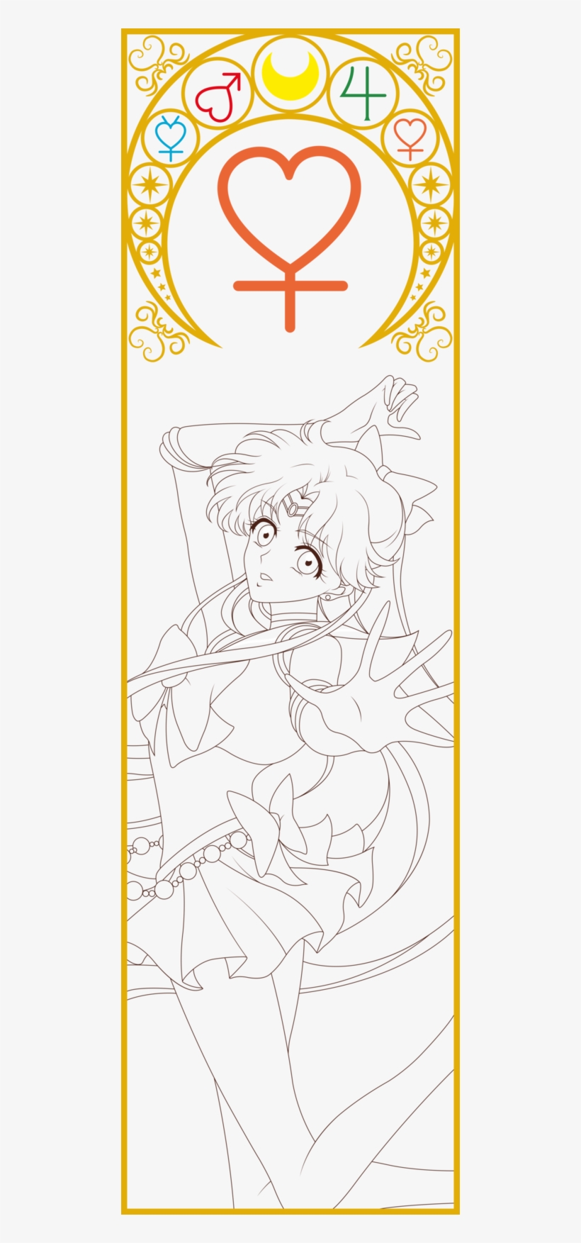 Sailor Venus By Blackcitty - Sketch, transparent png #9176984