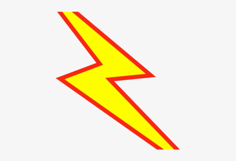 Lightning Clipart Red Lightning - Transparent Lightning Cartoon Png, transparent png #9177367