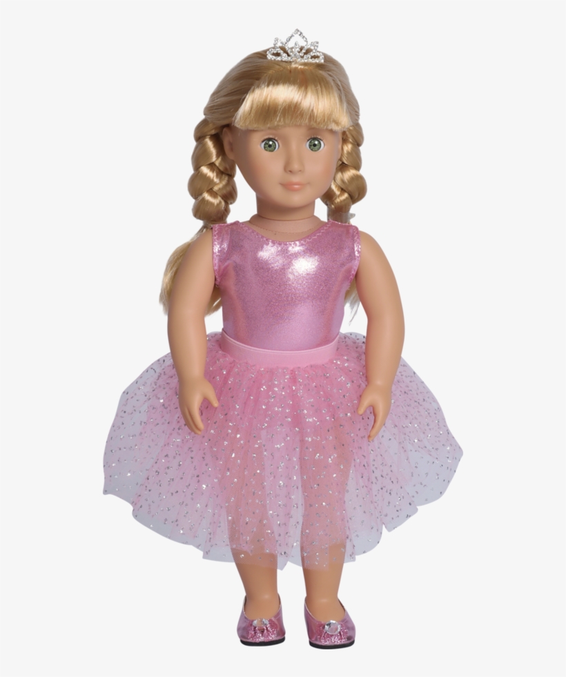 American Girl Style Doll Wearing Pink Ballerina Outfit - Doll, transparent png #9177396