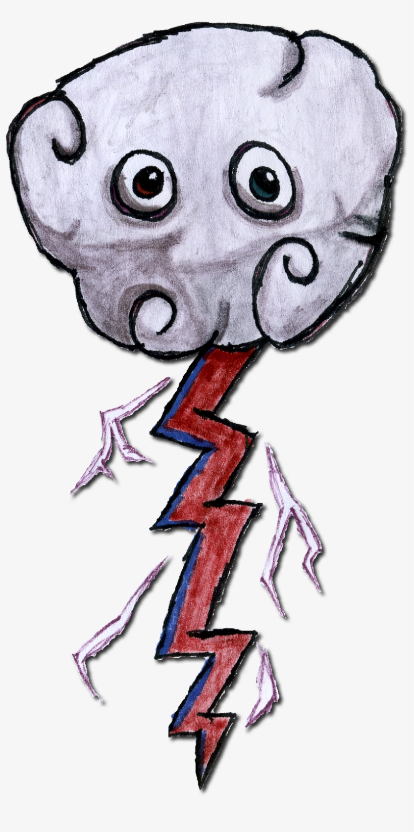 I Decided To Change The Color Of It's Lightning Bolt - Sketch, transparent png #9177529