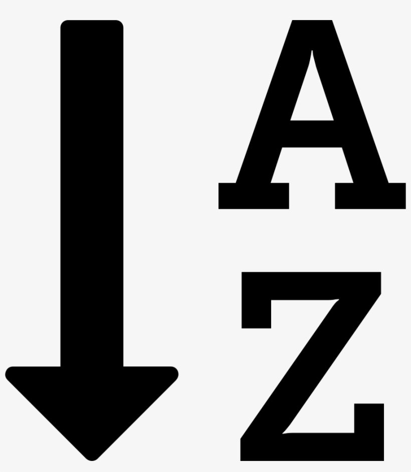 Png File - Sort Ascending Icon, transparent png #9178130