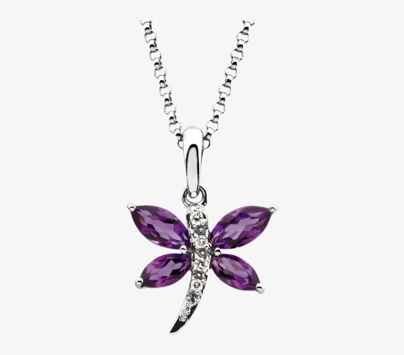 Z65294 - Dragonfly Necklace, transparent png #9178352