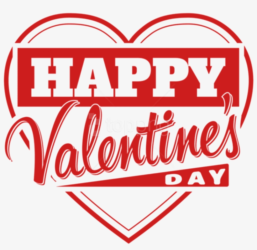 Free Png Download Happy Valentine's Day Heart Transparent - Happy Valentines Day Clipart Png, transparent png #9178583