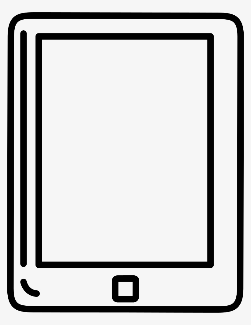 Picture Free Stock Svg Png Icon Free Download Onlinewebfonts - Tablet Outline, transparent png #9179715