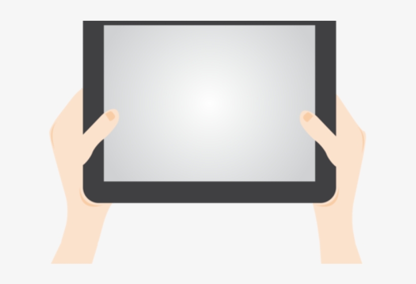 Tablet Clipart Ipad Icon - Person Holding Ipad Icon, transparent png #9179718
