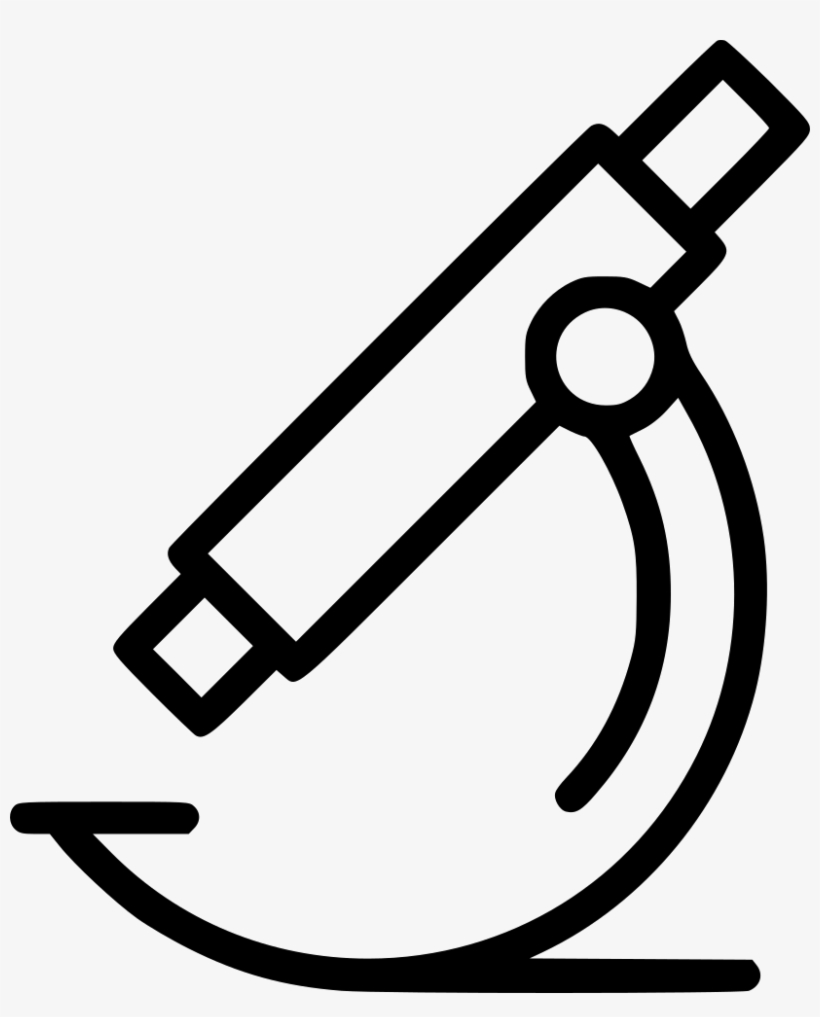 Microscope Research Education Svg Png Icon Free - Drawing, transparent png #9179826