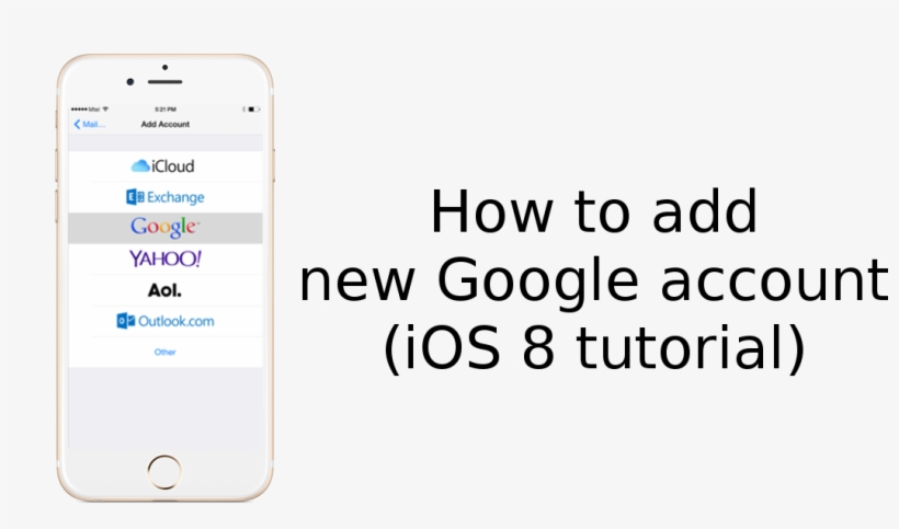 How To Add Google Account To The Iphone 6 And Iphone - Sequential Access, transparent png #9180261