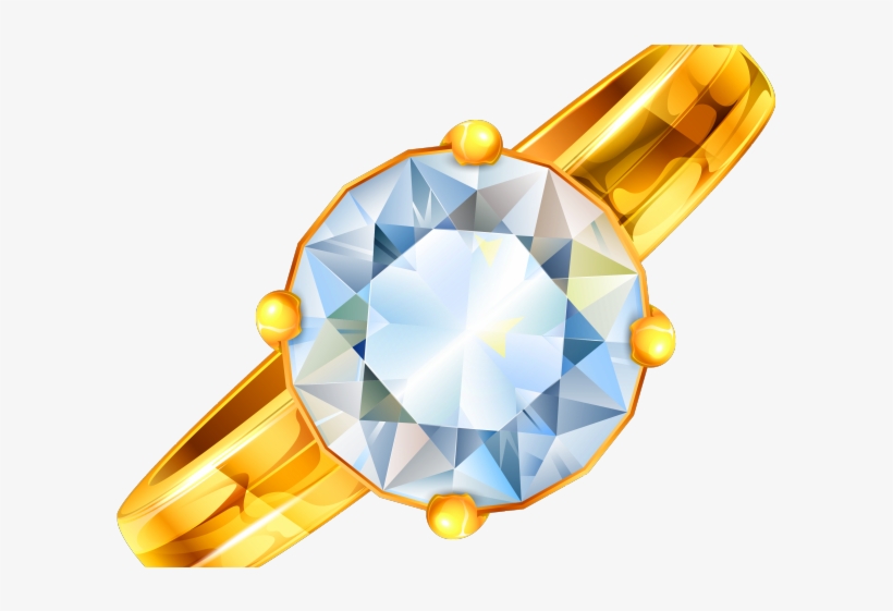 Ring Clipart Dimond Ring - Diamond Rings Transparent Background, transparent png #9180349