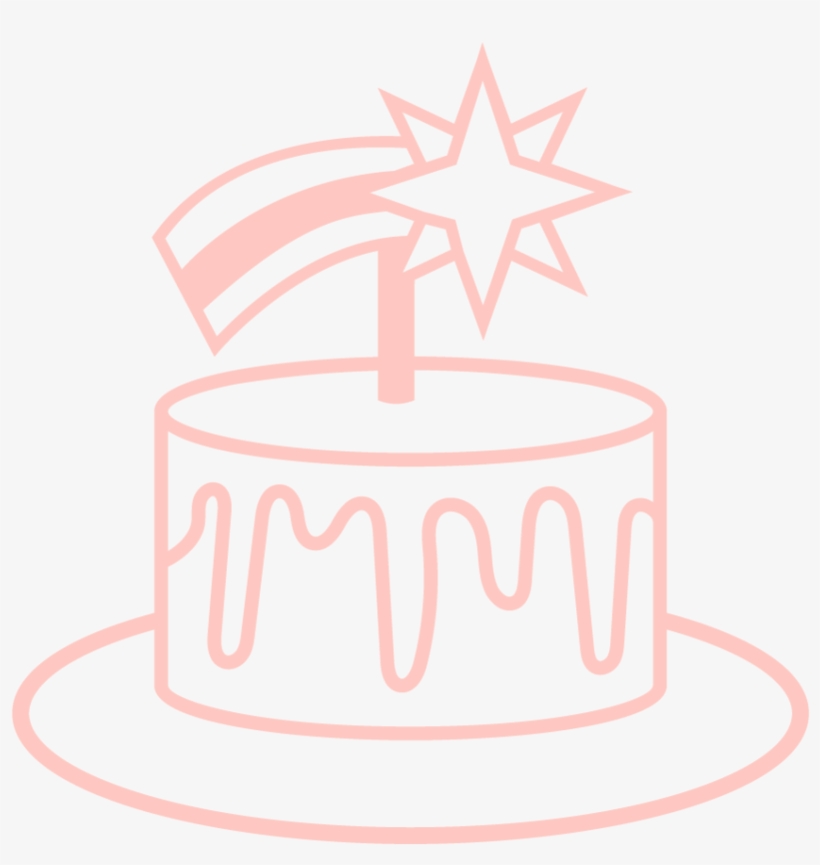 Rachel Emma Cake Icon Pink - Circle, transparent png #9180635