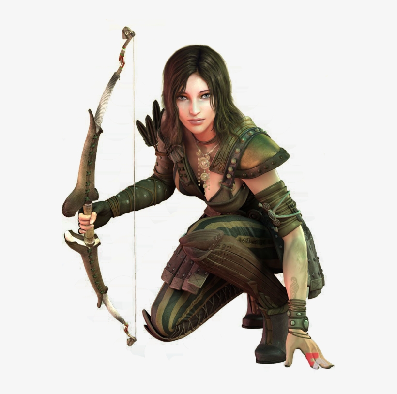 Clip Art Free Download Wood Female Faer N Roleplaying - Female Wood Elf Ranger, transparent png #9181502
