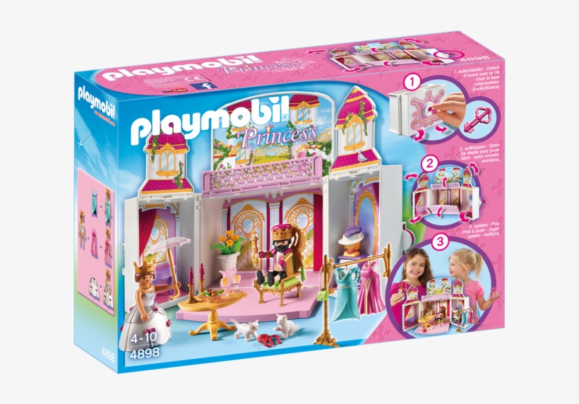 4898 Product Box Front - Playmobil Coffre Cour Royale, transparent png #9181956