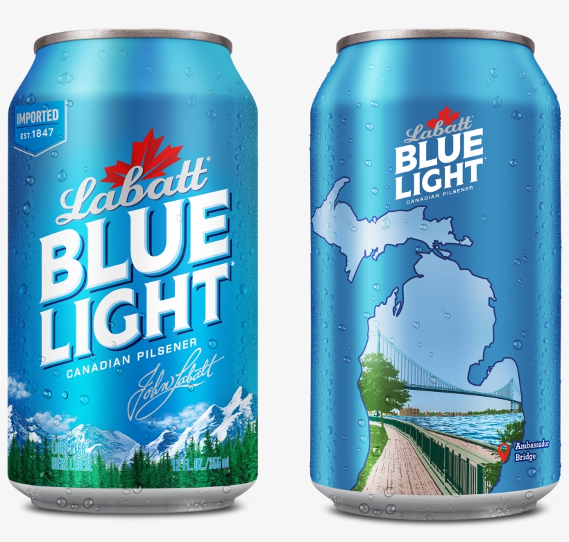 Ambassador Bridge Will Be Featured On Limited-edition - Labatt Blue Light Can, transparent png #9182246