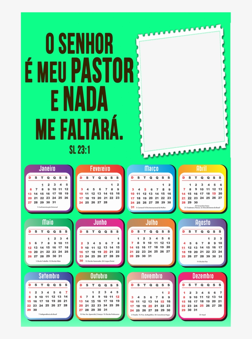 Compartilhe - - Calendario 2019 Com Moldura Png, transparent png #9182302
