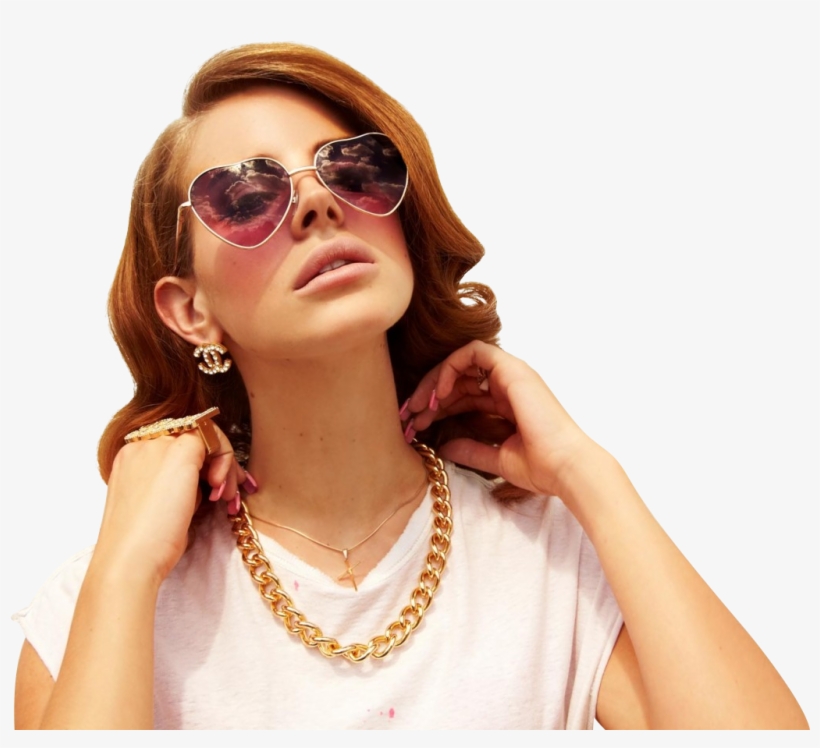 Lana Del Rey - Lana Del Rey Heart Glasses, transparent png #9182792