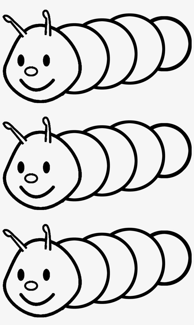 Full Size Of How To Draw Absolem The Caterpillar A - Caterpillar Clipart Black And White, transparent png #9183337