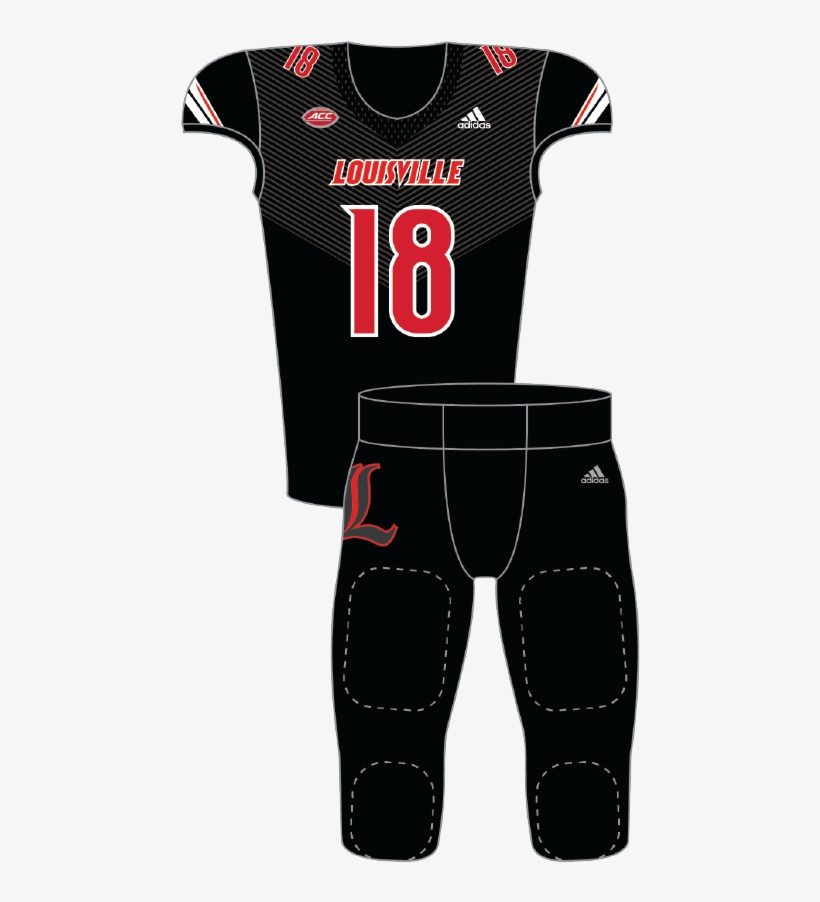Louisville 2018 Black - Football Gear, transparent png #9184052