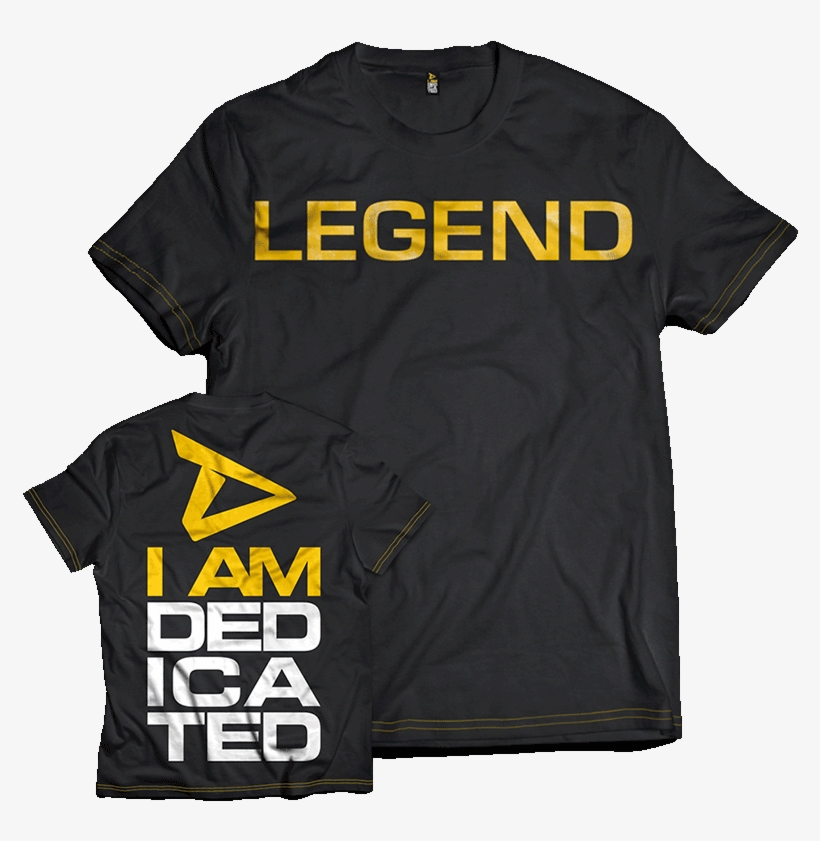 Dedicated T-shirt Legend - Active Shirt, transparent png #9184844