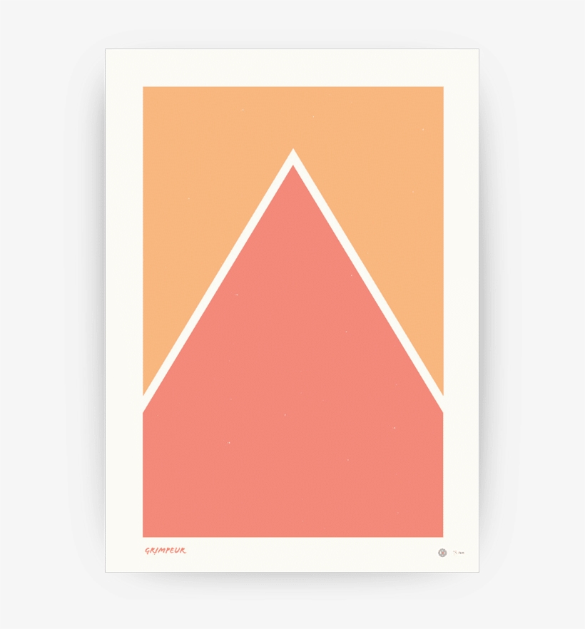 Le Grimpeur Poster - Triangle, transparent png #9185398