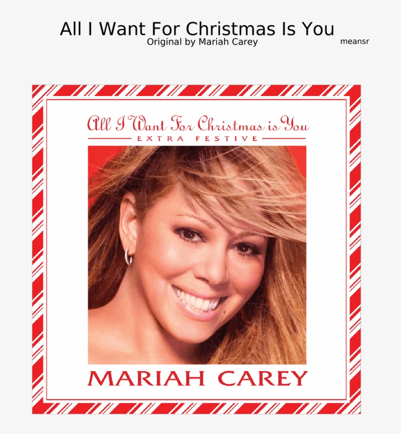 All I Want For Christmas Is You By Mariah Carey - Mariah Carey Merry Christmas Ll, transparent png #9186053