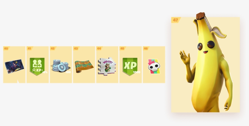 Season 8 Fortnite Battle Pass Banana, transparent png #9186132