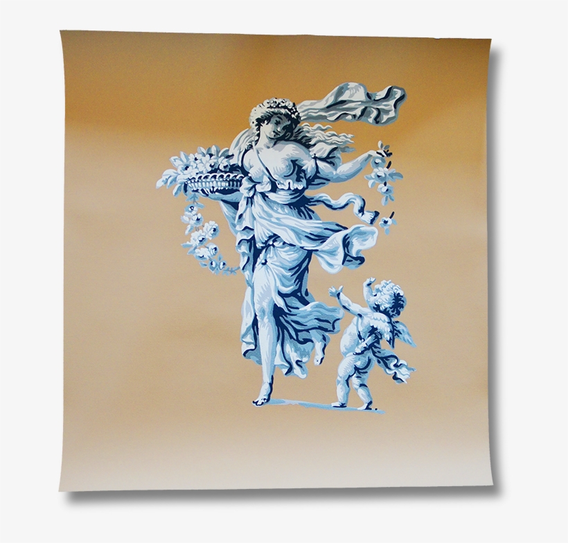 The Locust Grove Arabesque The Dancers Flora With Cherub - Angel, transparent png #9186453