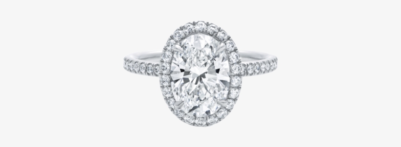 The One, Oval-shaped Diamond Micropavé Engagement Ring - Engagement Ring, transparent png #9186511