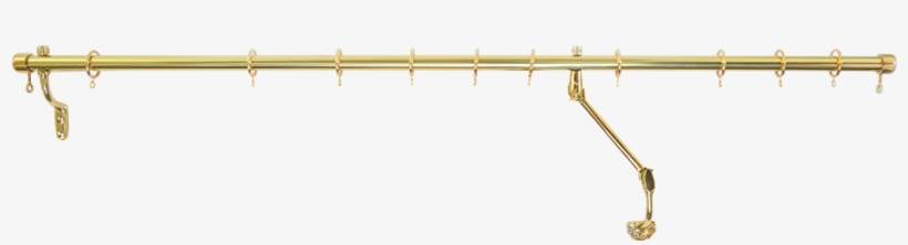Brass Rising Portiere Door Rod - Rising Portiere Rod, transparent png #9186625
