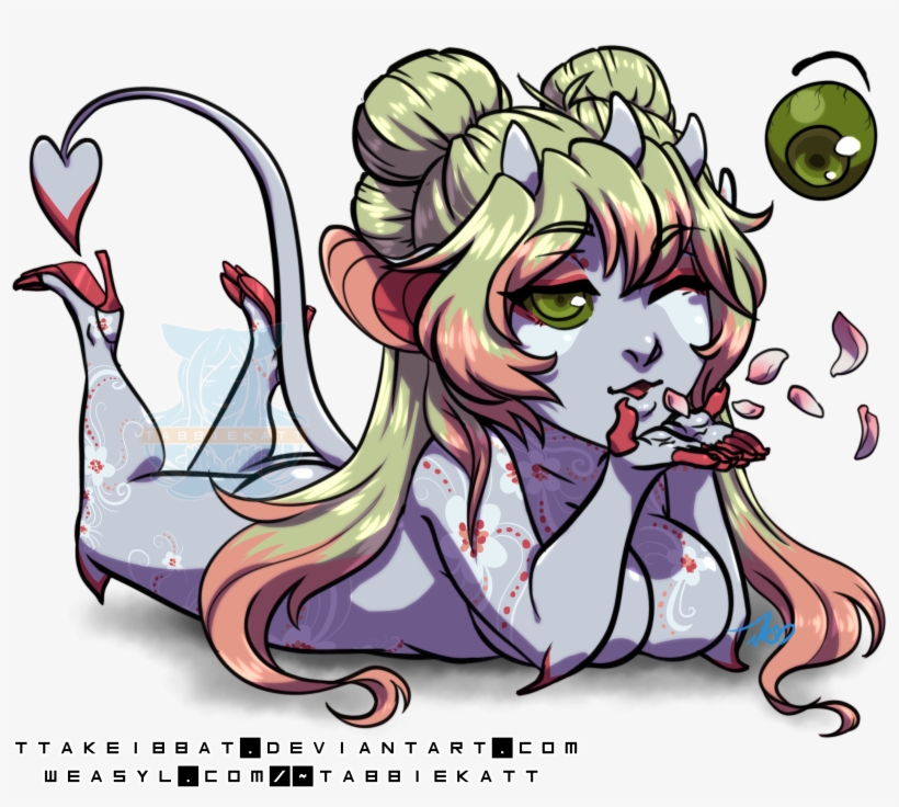 [c] Sakura Hana For Blazedenosferatu By Tabbiekatt, transparent png #9186977