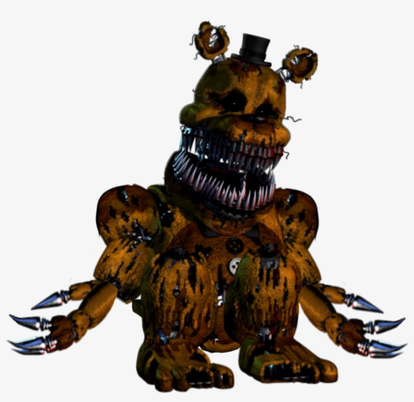 This Site Contains Information About Golden Freddy - Phantom Golden Freddy Jump Scare, transparent png #9187477